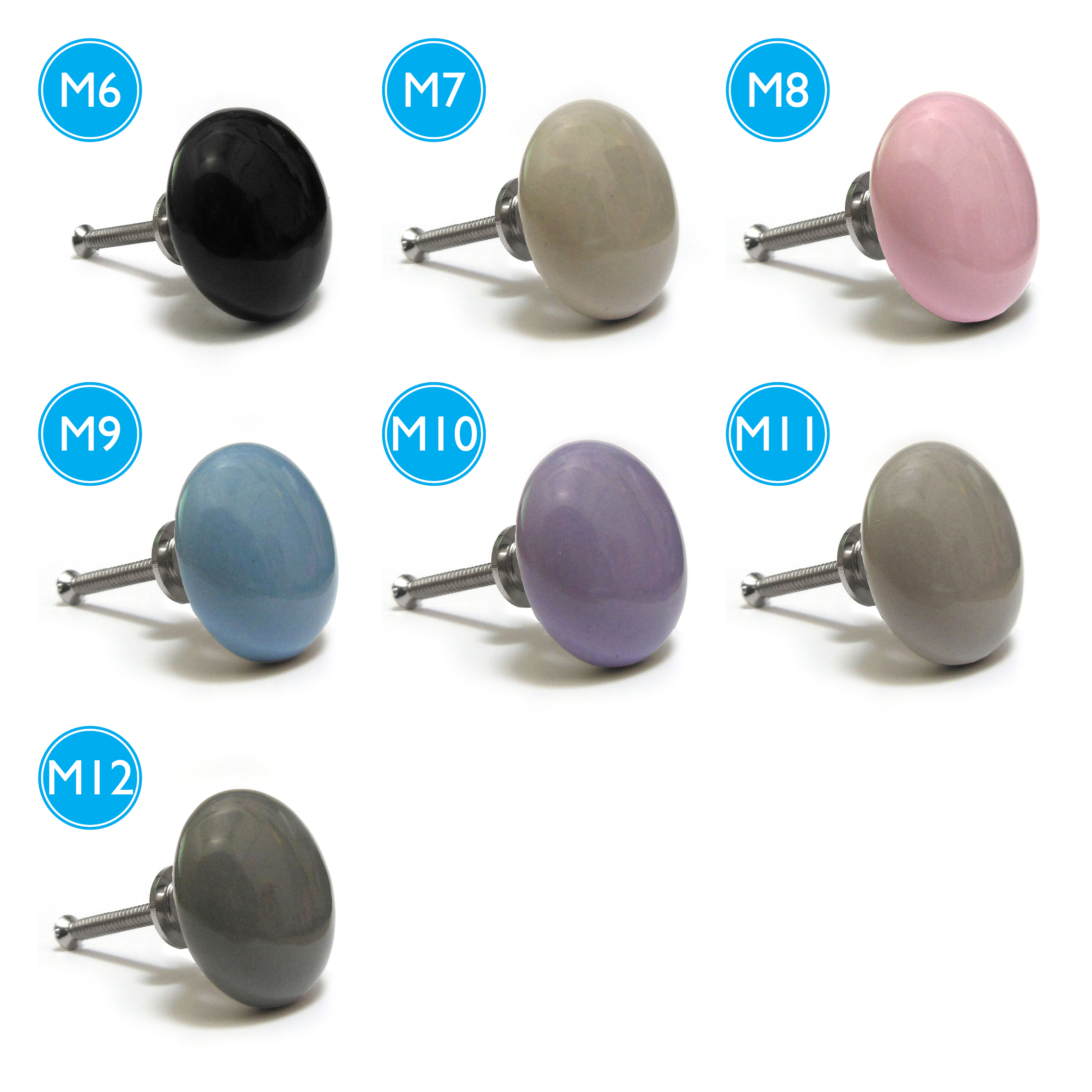 Keramik Einfarbig Candy Farbig Schrank Tür Möbel Griffe Küchenschrank